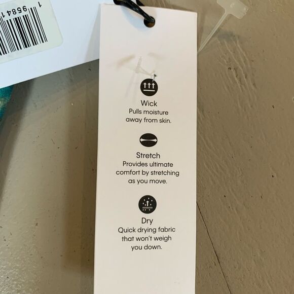 NWT Calvin Klein Performance Printed Racerback Cropped Tank Top Size Xsmall - Picture 6 of 8